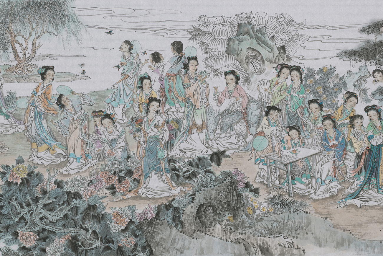  p>《百美图》是当代书画大师 a href="#" data-lemmaid="8942939">杨