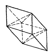  p>菱面体(rhombohedron)  亦称" b>斜方六面体 /b>",指由六个菱形所