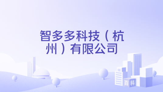 智多多科技（杭州）有限公司_百度百科