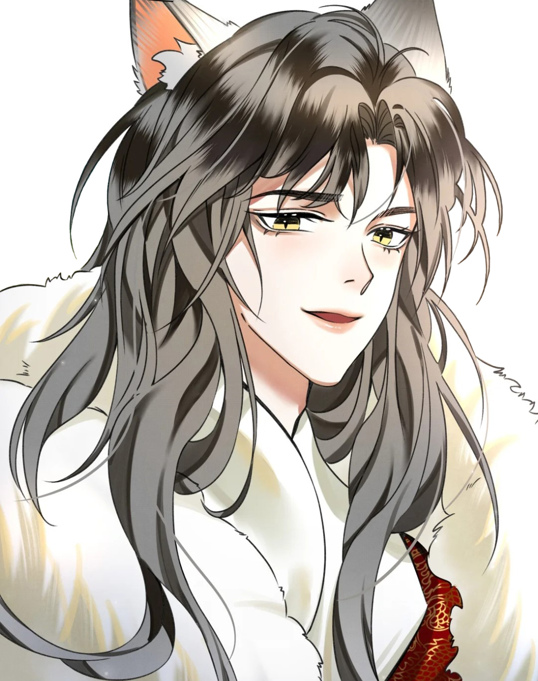 雪豹喜欢咬尾巴