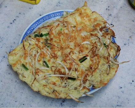 豆芽米粉煎饼