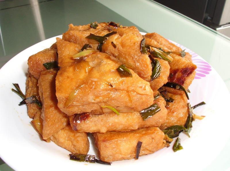 红烧三角油豆腐