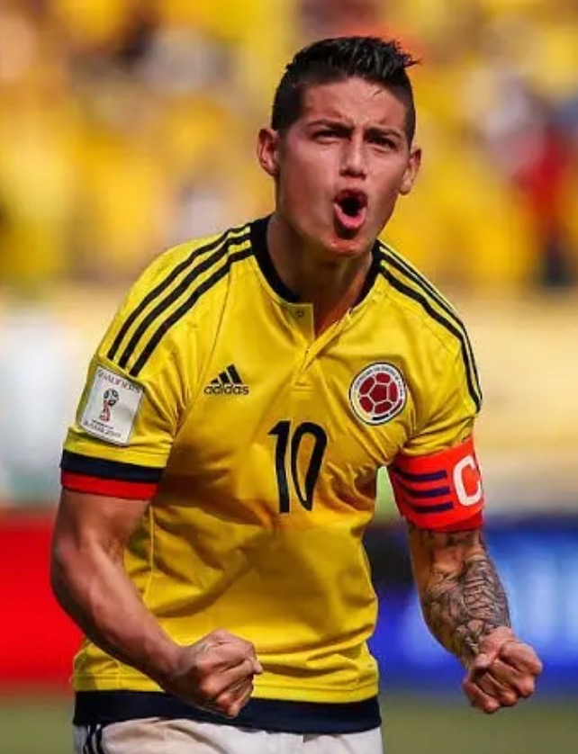  p> b>哈梅斯·罗德里格斯 /b>(james rodríguez),全名 b>哈梅斯