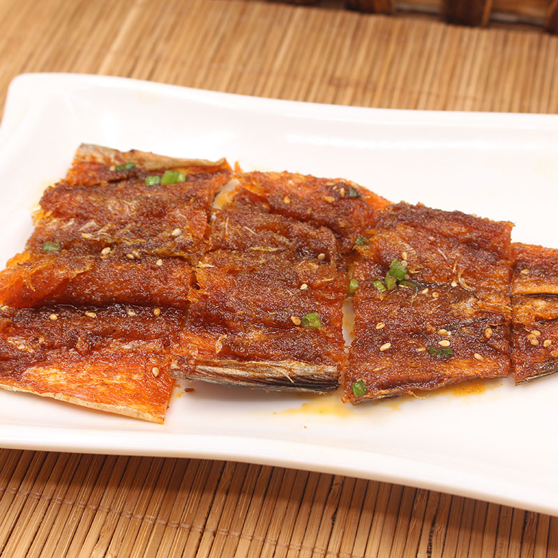 野蒜香煎明太鱼片