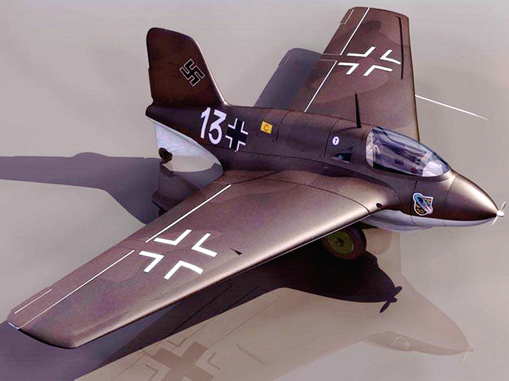 jhc">me-163战斗机(英文:me-163 fighter,德文绰号:komet,译文:彗星)