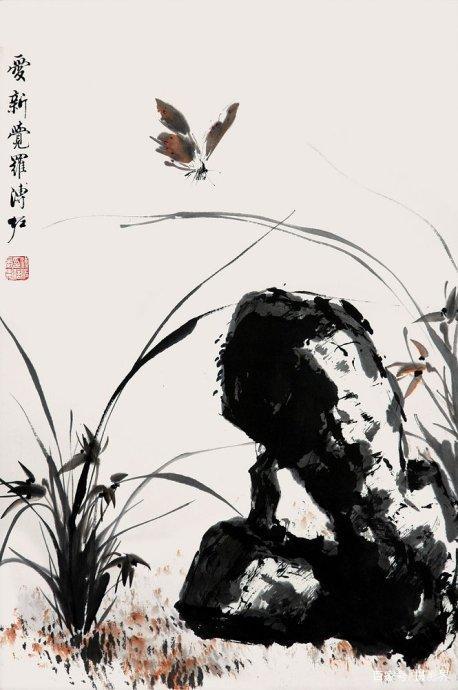 溥儀 山水畫 Paysage d'après Wen Zhengming | Musée Cernuschi