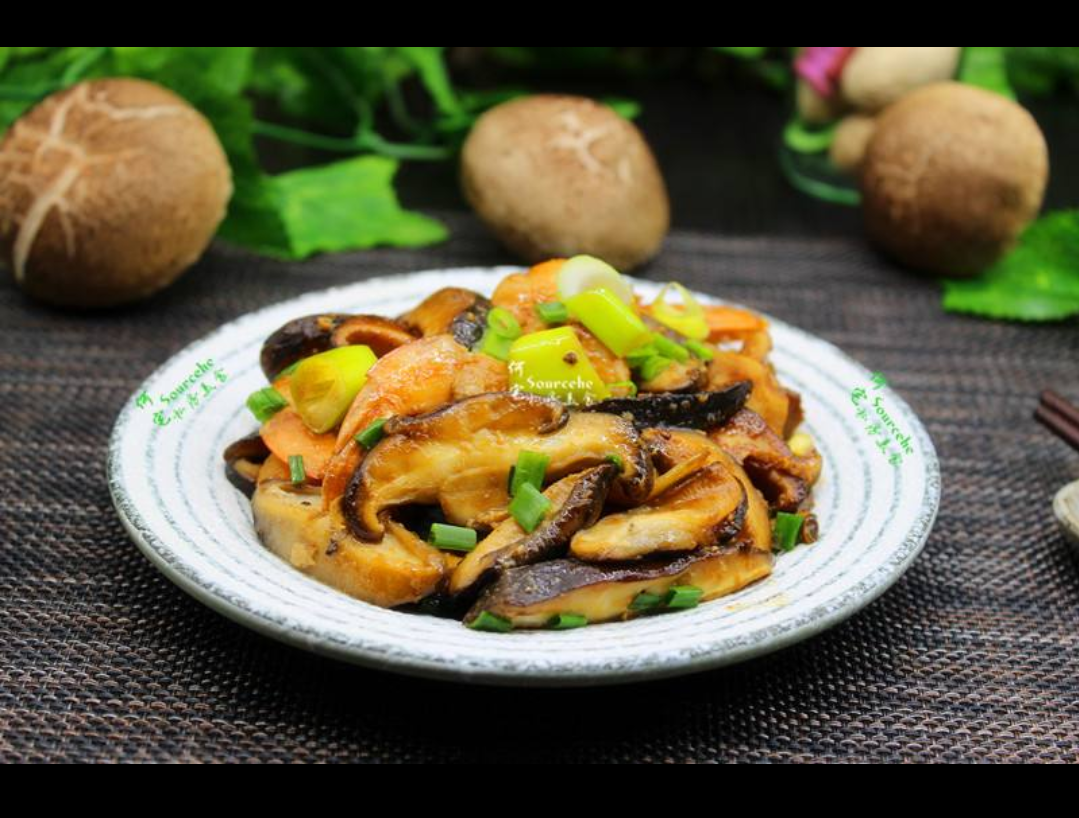 香菇炒虾仁