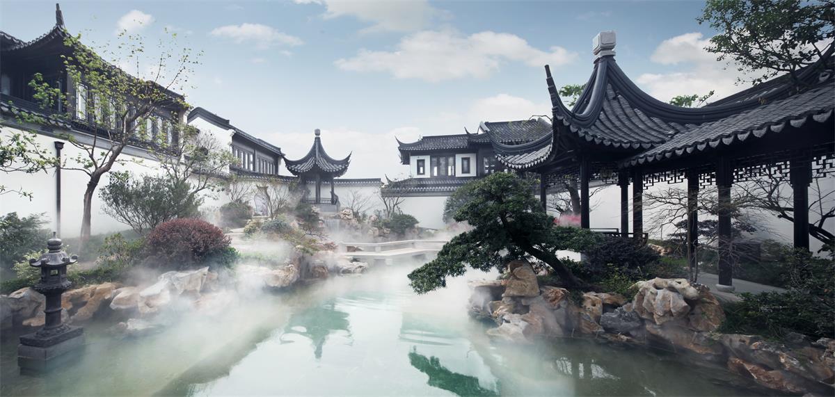 桃花源位于苏州城市中心 a href="#" data-lemmaid="2376478">金鸡湖 