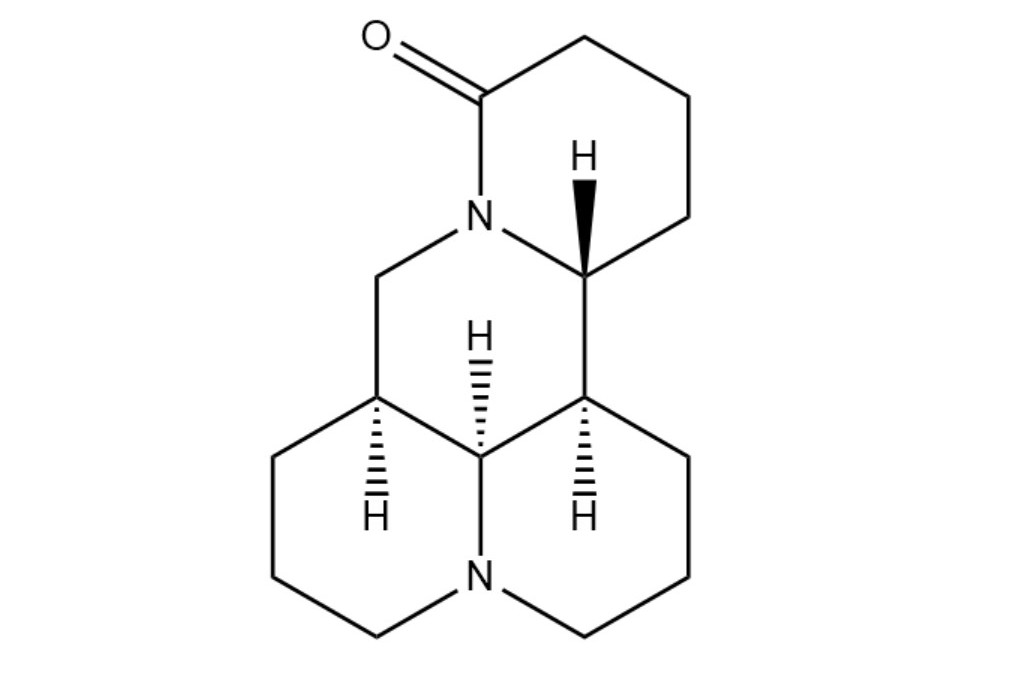  p>苦参碱,分子式为c sub>15 /sub>h sub>24 /sub>n sub>2 /sub>o,是