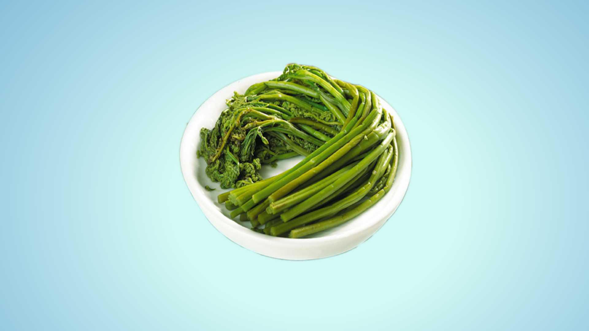 龙爪菜:凤尾蕨科多年生植物蕨菜的嫩叶茎