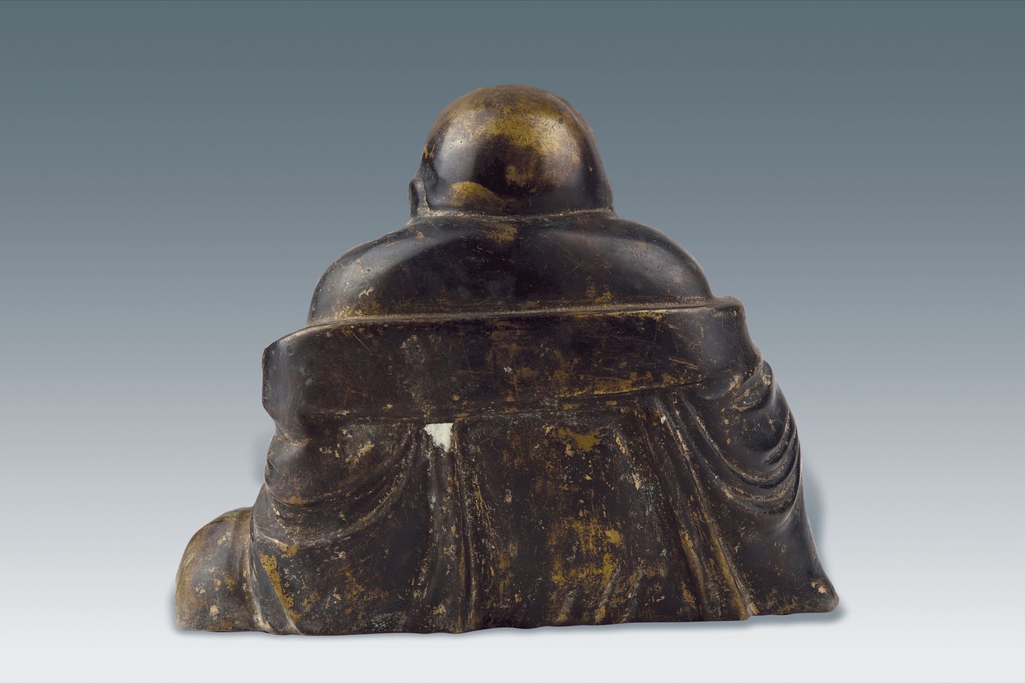 清代铜鎏金弥勒佛像