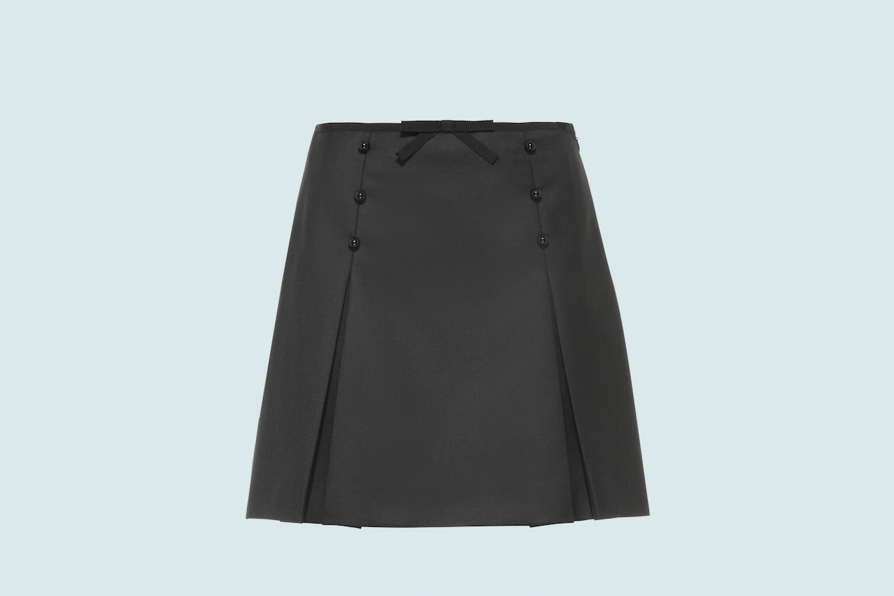 once upon a time 羊毛帆布半身裙