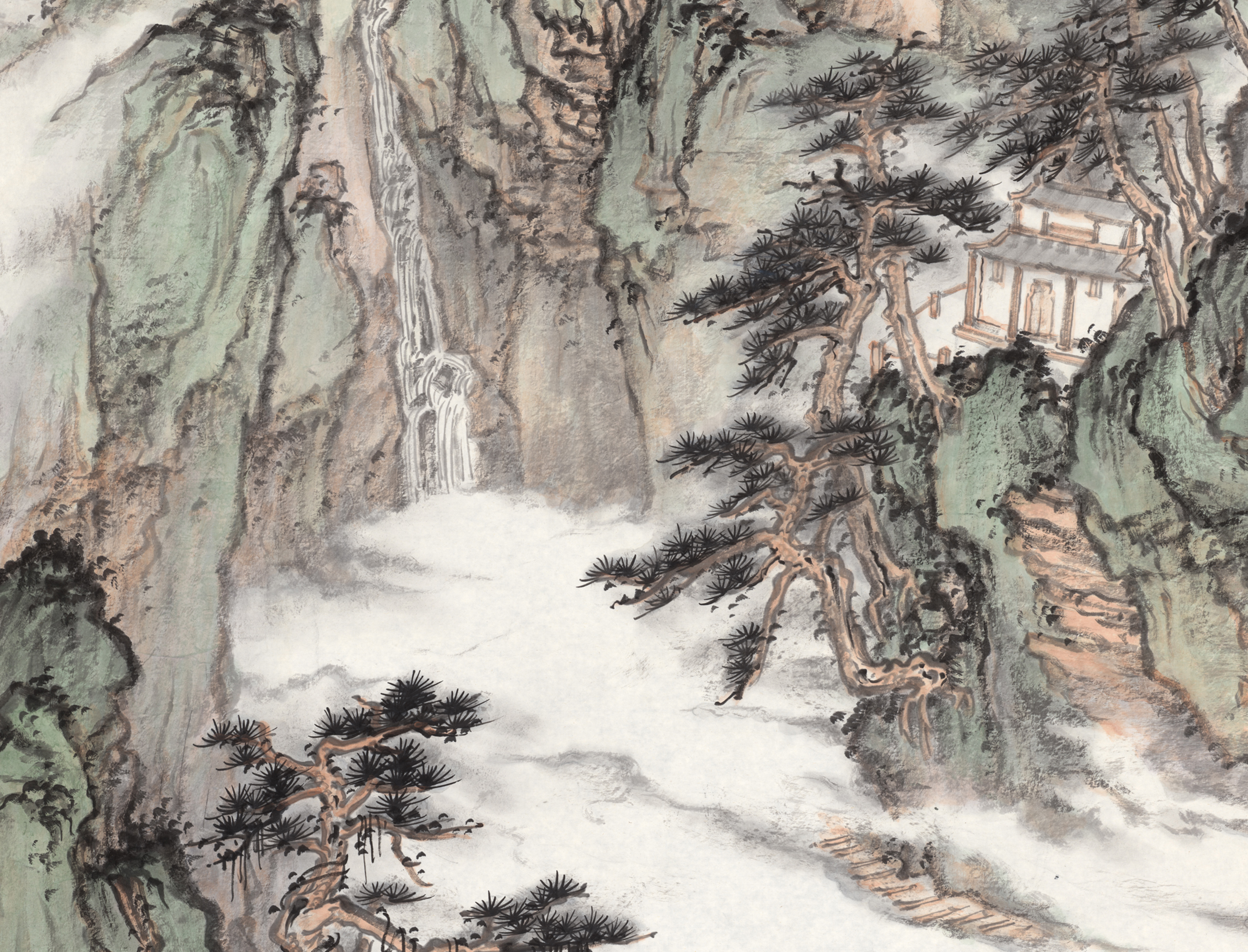 《客路青山云无尽》为画家 a target="_blank" href="/item/石峰