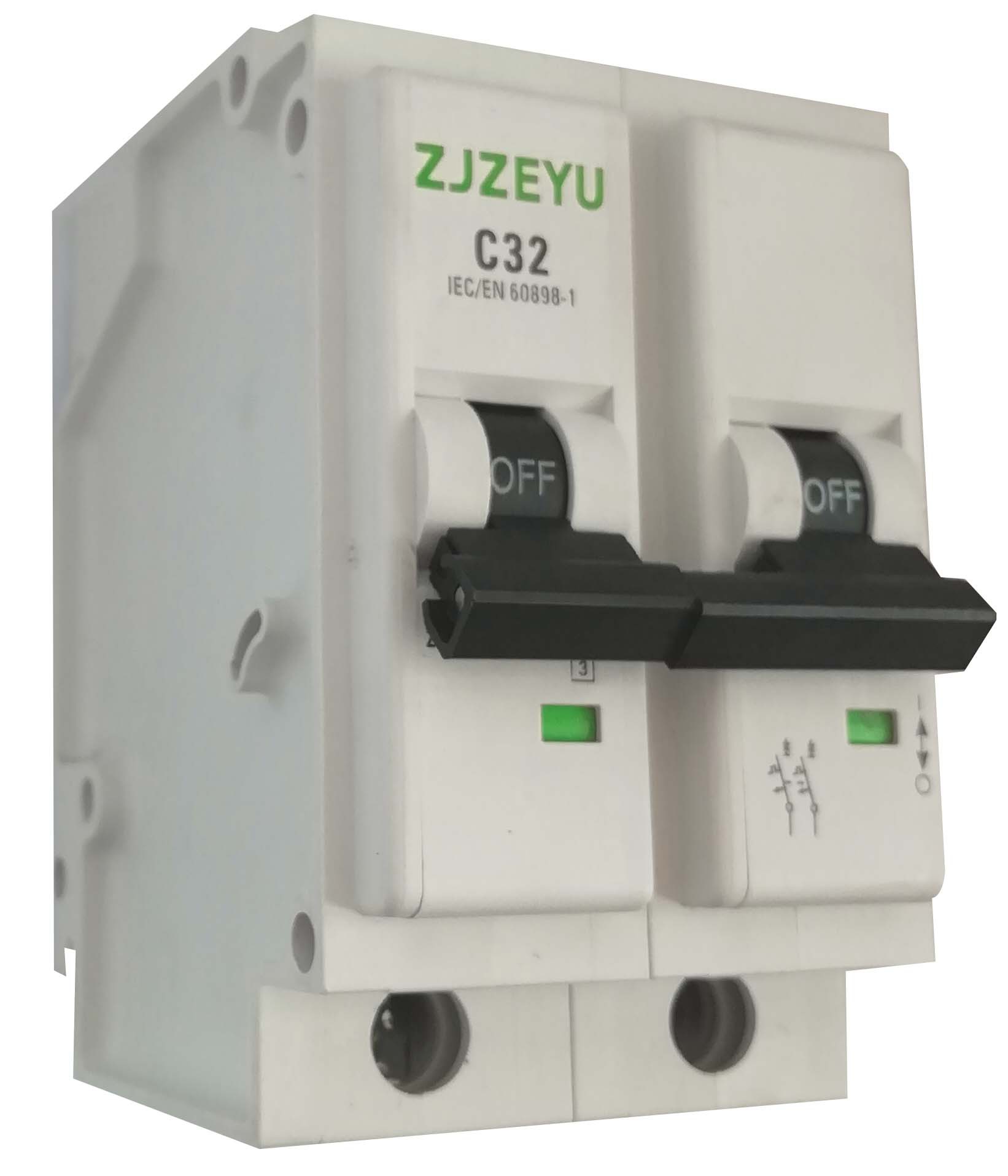  p>l7微型断路器用于交流50/60hz额定电压230/400v,额定电流至63a线路