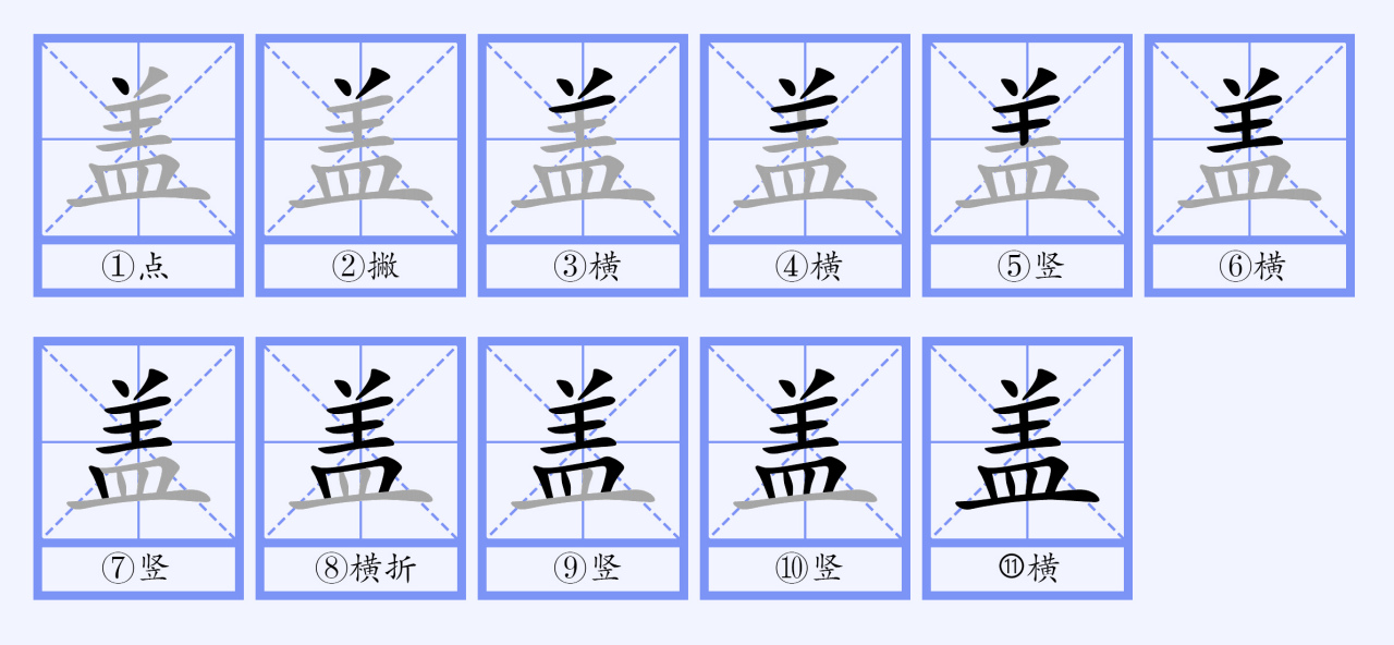 盖（汉语文字）_百度百科