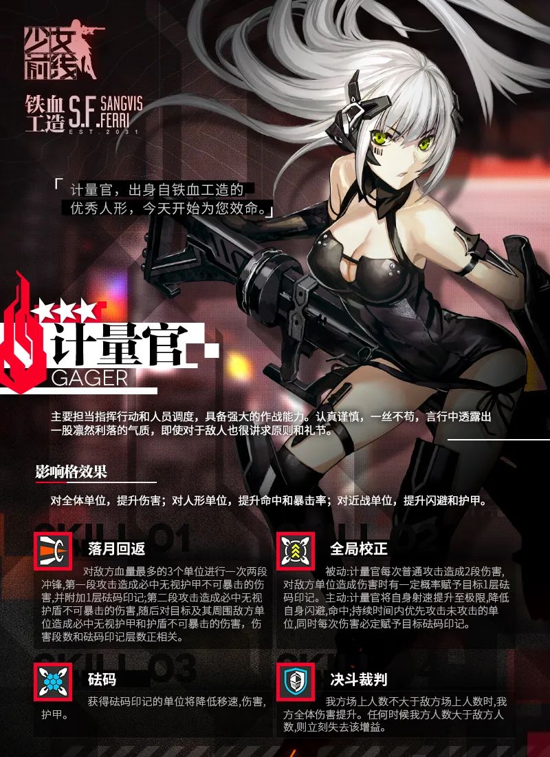 id="18737026">少女前线 /a>》及衍生作品中的角色,隶属于铁血工造