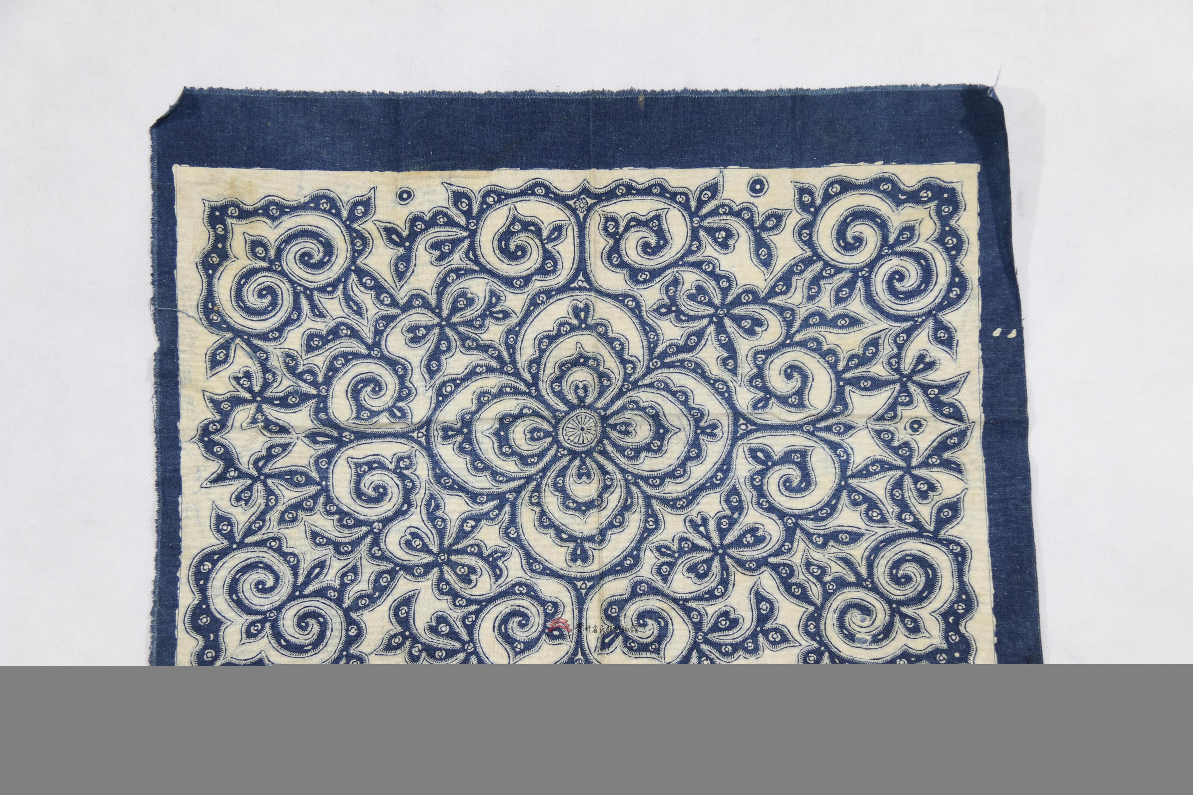 当代三穗寨头苗族蜡染头帕