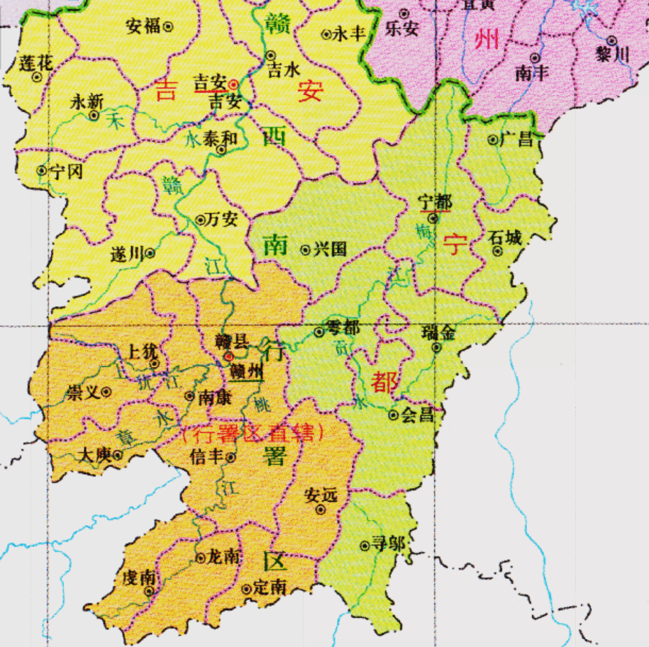 1949年设立,辖宁都,瑞金,会昌,兴国,雩都,石城,广昌,寻邬等8县. /p>