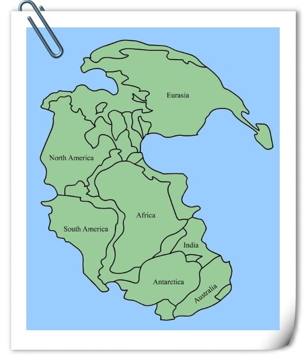  p>超大陆(supercontinent),一般定义为拥有一个以上陆核(continental