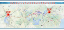 合青高铁合新段线路示意图