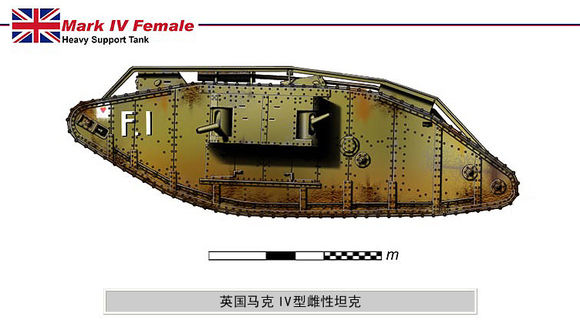  p>马克Ⅰ型坦克是1916年英国制造的新式武器,被称为坦克鼻祖.