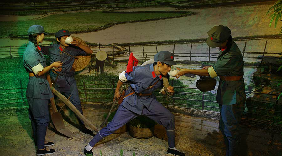 古田"星火燎原"主题蜡像馆