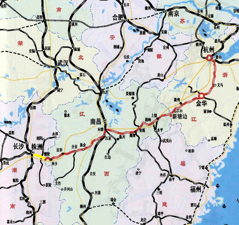 浙赣铁路(zhejiang-jiangxi railway),又名浙赣线,为历史名称,现为
