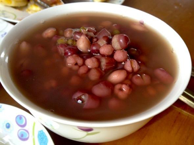 花生红豆粥