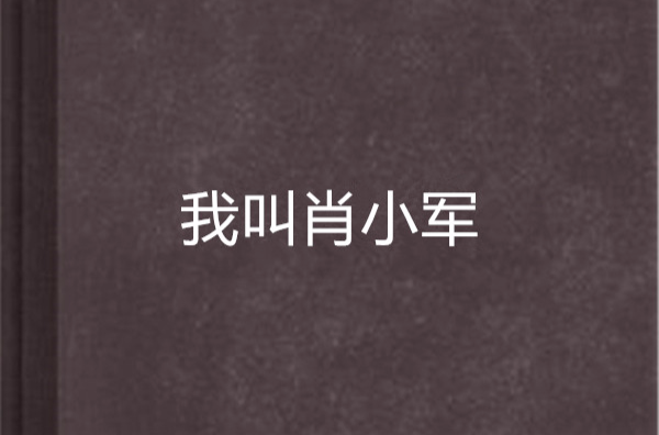 我叫肖小军