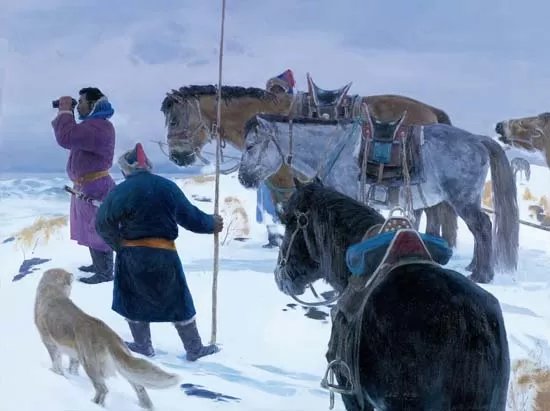  p>《巴特尔民兵连》是李思学,阮梅创作的油画. /p>