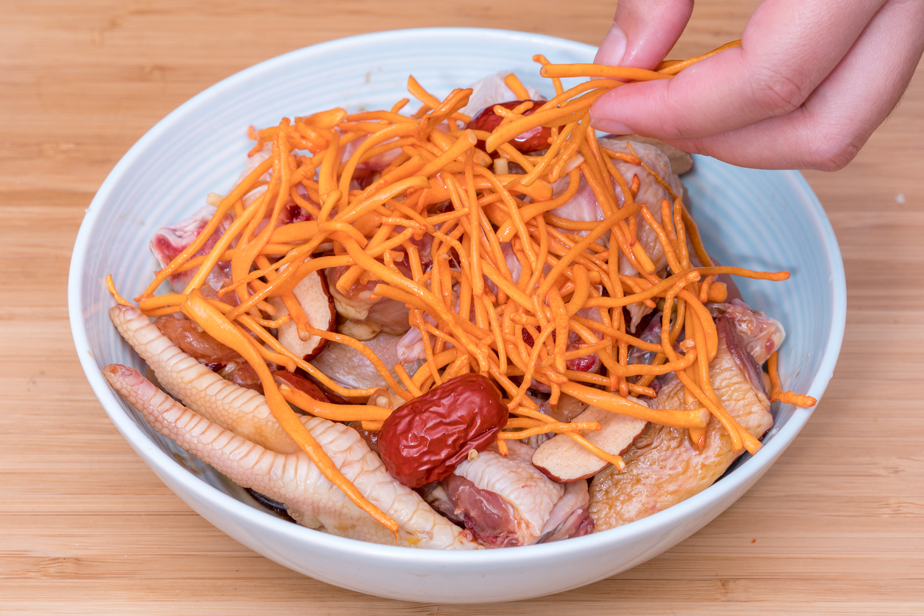 虫草花蒸瘦肉汤