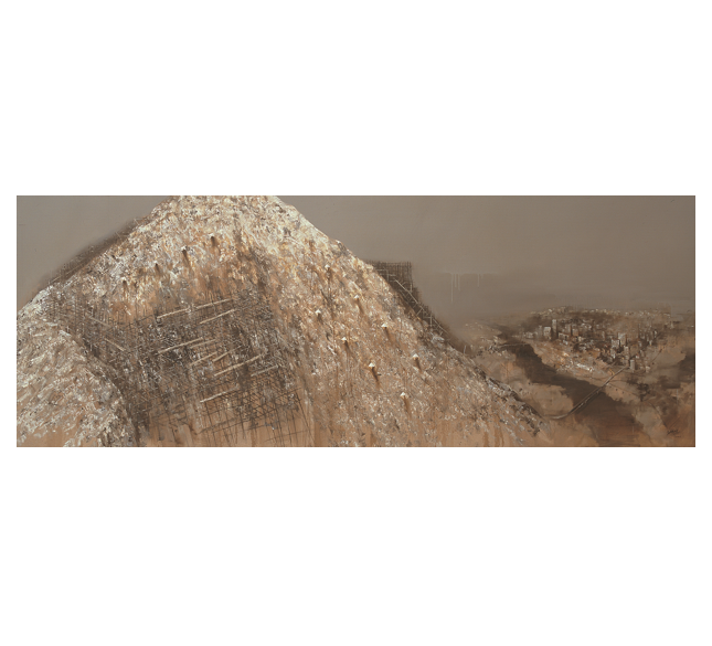  p>《山》系列作品为艺术家赵青于2000年前后十年期间创作的系列油画