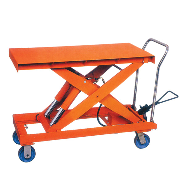  p>手推平台车,是一种小型升降机械,主要用于小范围的升降,物品提取