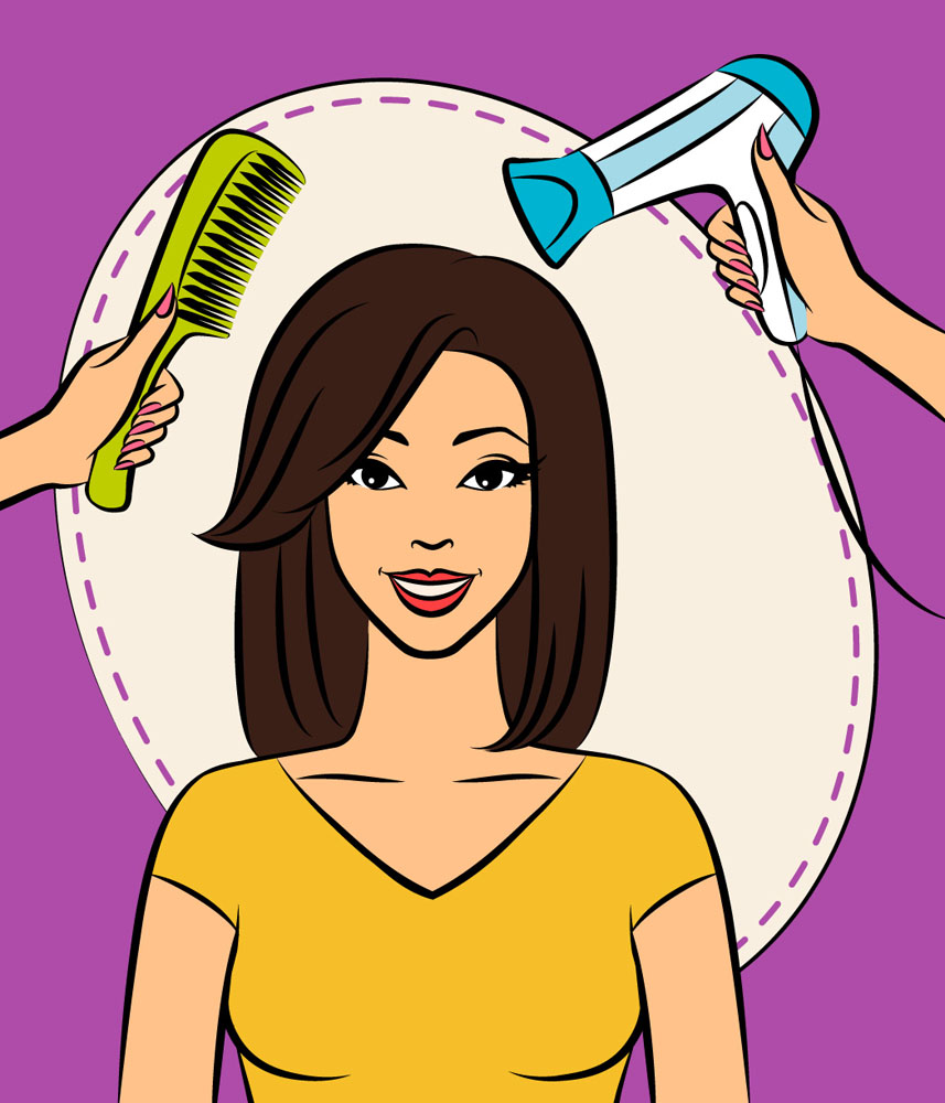 给女孩美容美发