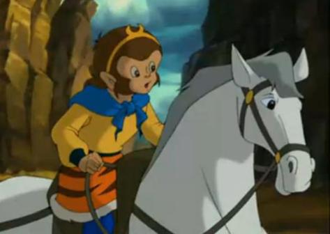 1999年动画片《西游记》中的白龙马形像