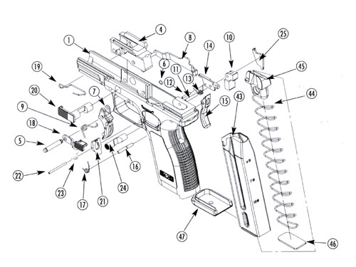 xd系列手枪是美国斯普林菲尔德兵工厂融会了奥地利格洛克17,瑞士