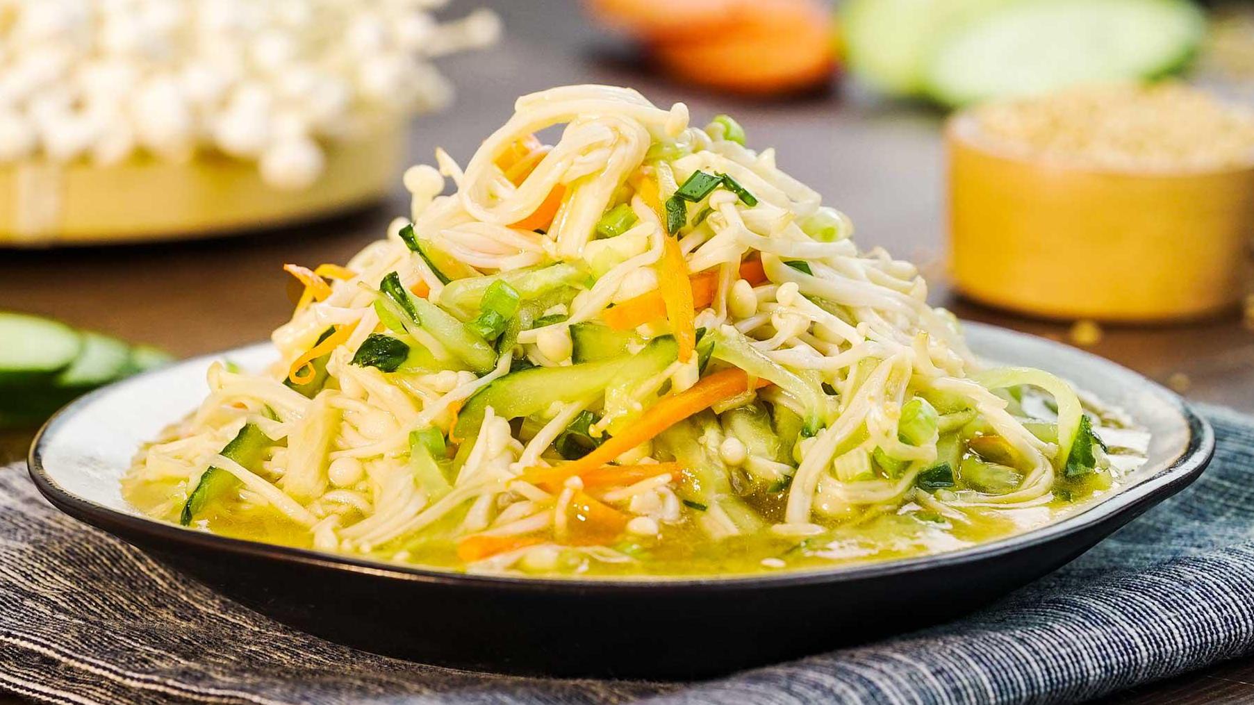 芥末凉拌金针菇