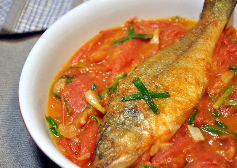 鲈鱼番茄