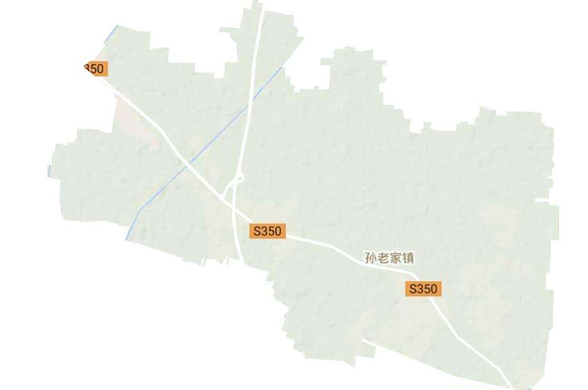 <p>孙老家镇地形图
