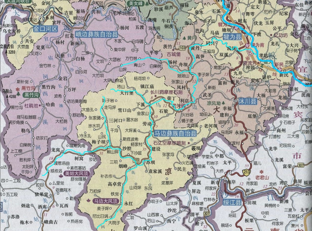  p>马边河,又称为清水溪.