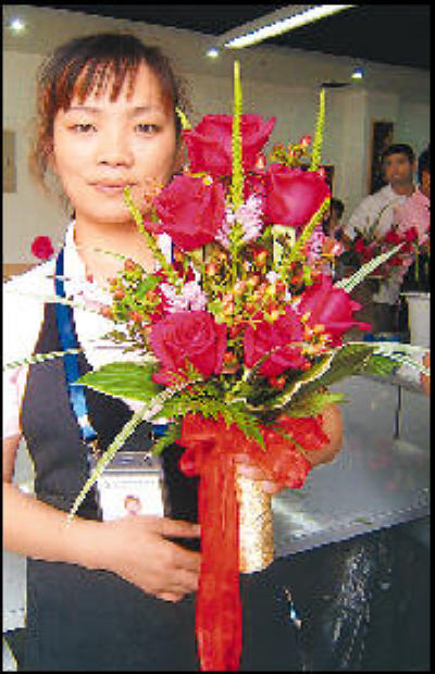 北京奥运会颁奖花束