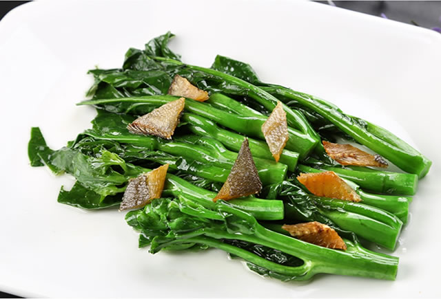 大地鱼炒芥兰