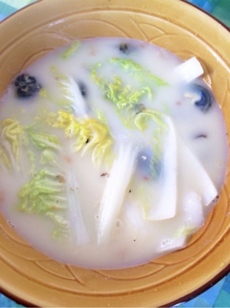 牛奶娃娃菜汤