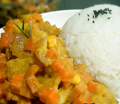 奶油咖喱杂烩饭