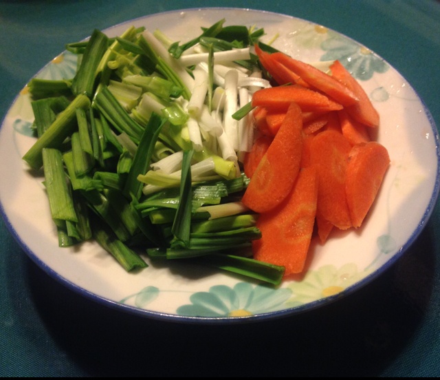 茨菰胡萝卜炒大蒜