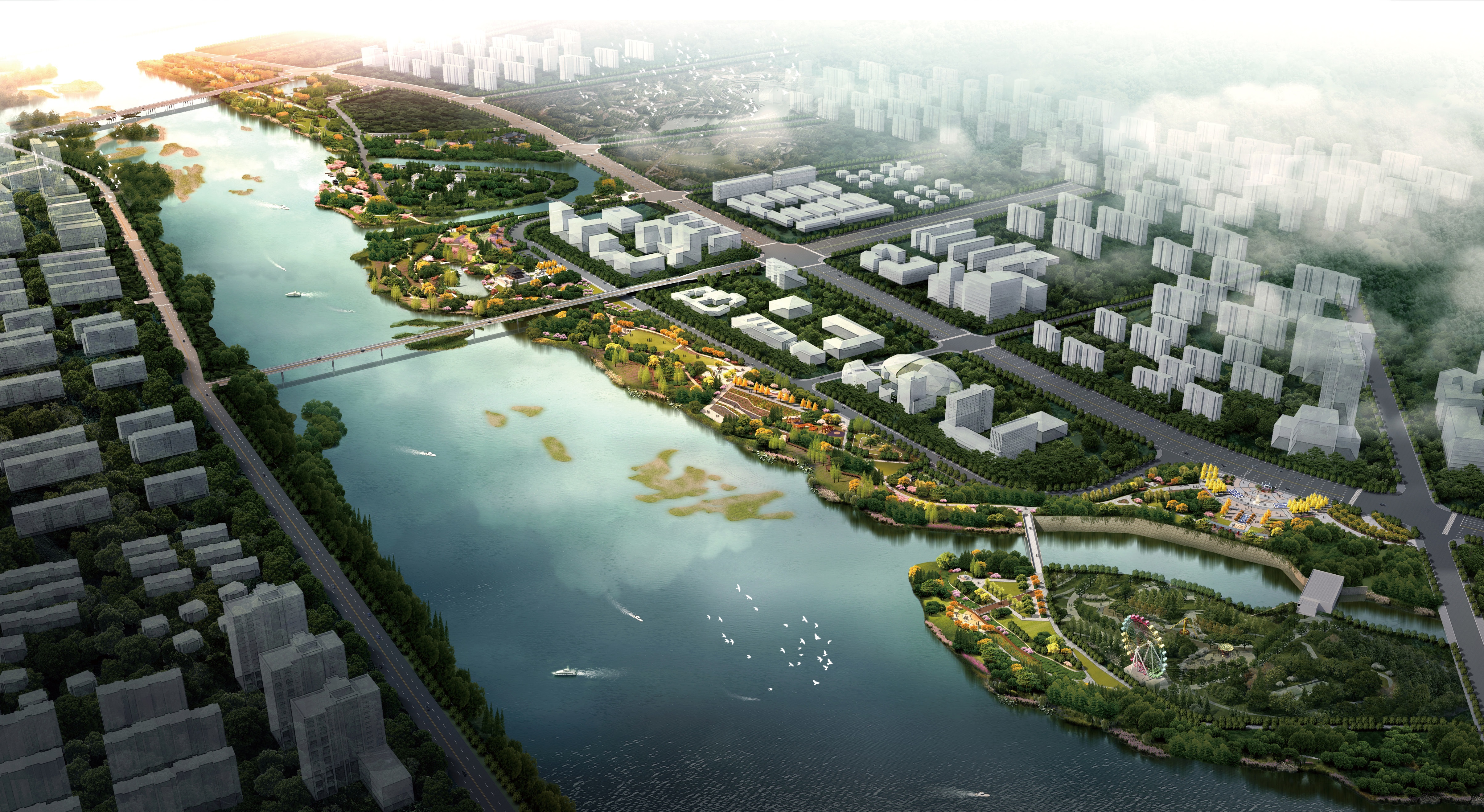  p>安陆府河国家湿地公园位于湖北省安陆市府河西部,与市区紧密相连.