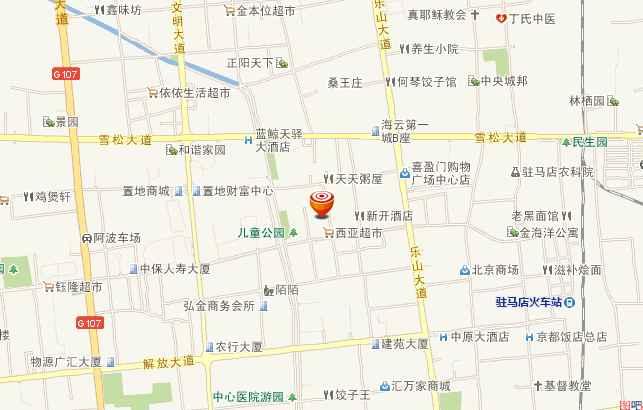  p>西园街道办事处位于河南省驻马店市驿城区城区中心,辖区东起乐山路