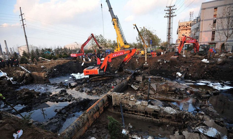 11.22中石化东黄输油管道泄漏爆炸事故