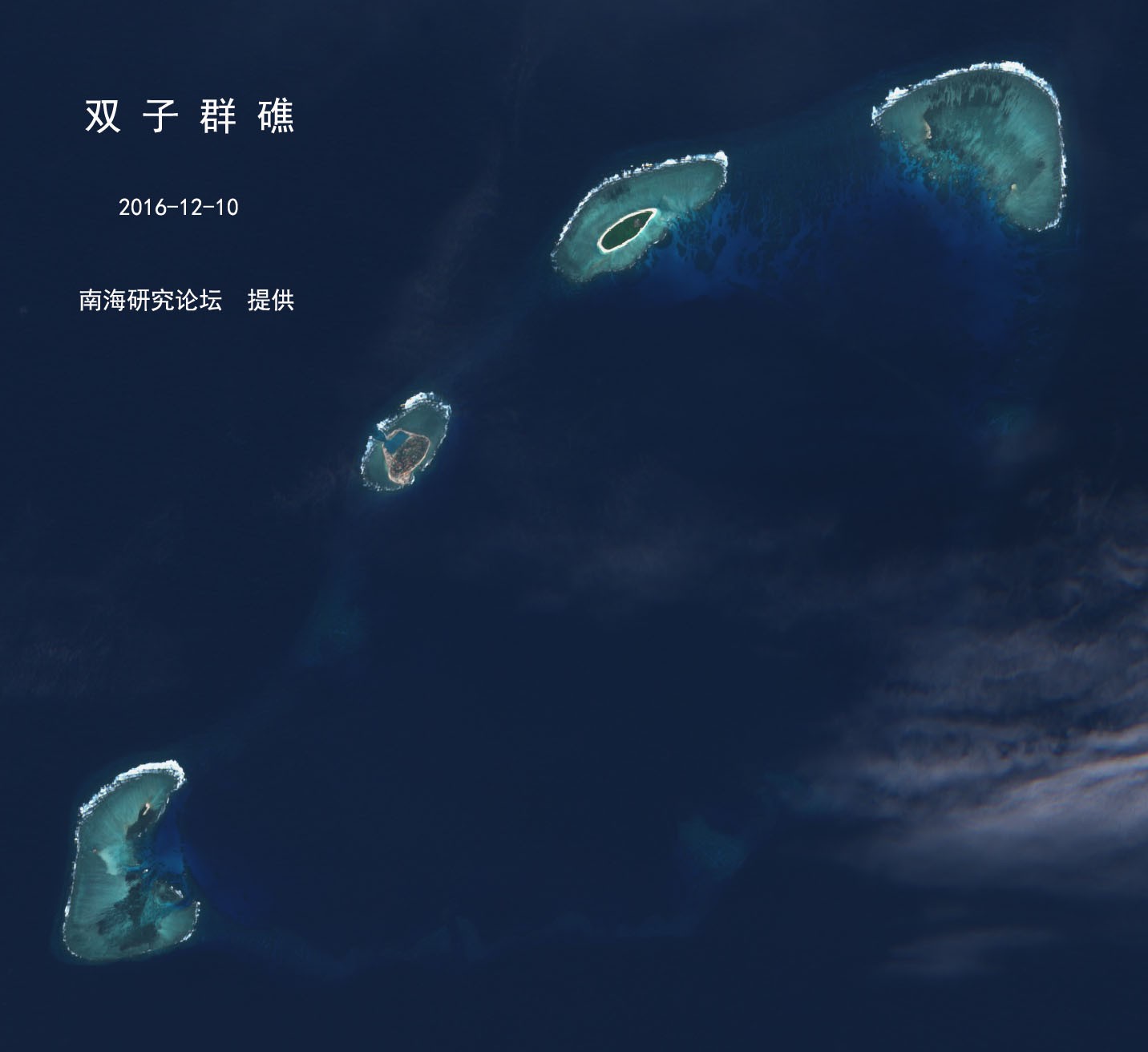  p>双子群礁(shuangzi reefs,西方称north danger reefs),是中国领域 