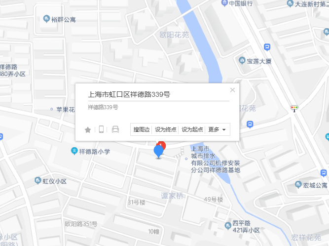  p>祥德路339号位于上海市虹口鲁迅公园,共计房屋18户. /p>